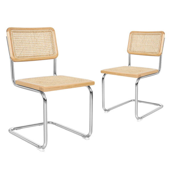 Levede Stylish Rattan Set Of 2 Comfortable Seating For Home Or Patio Dining Chairs