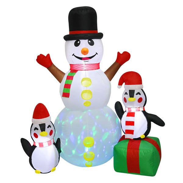 Santaco 1.8M Inflatable Christmas Snowman Led Lights Seasonal Decorations