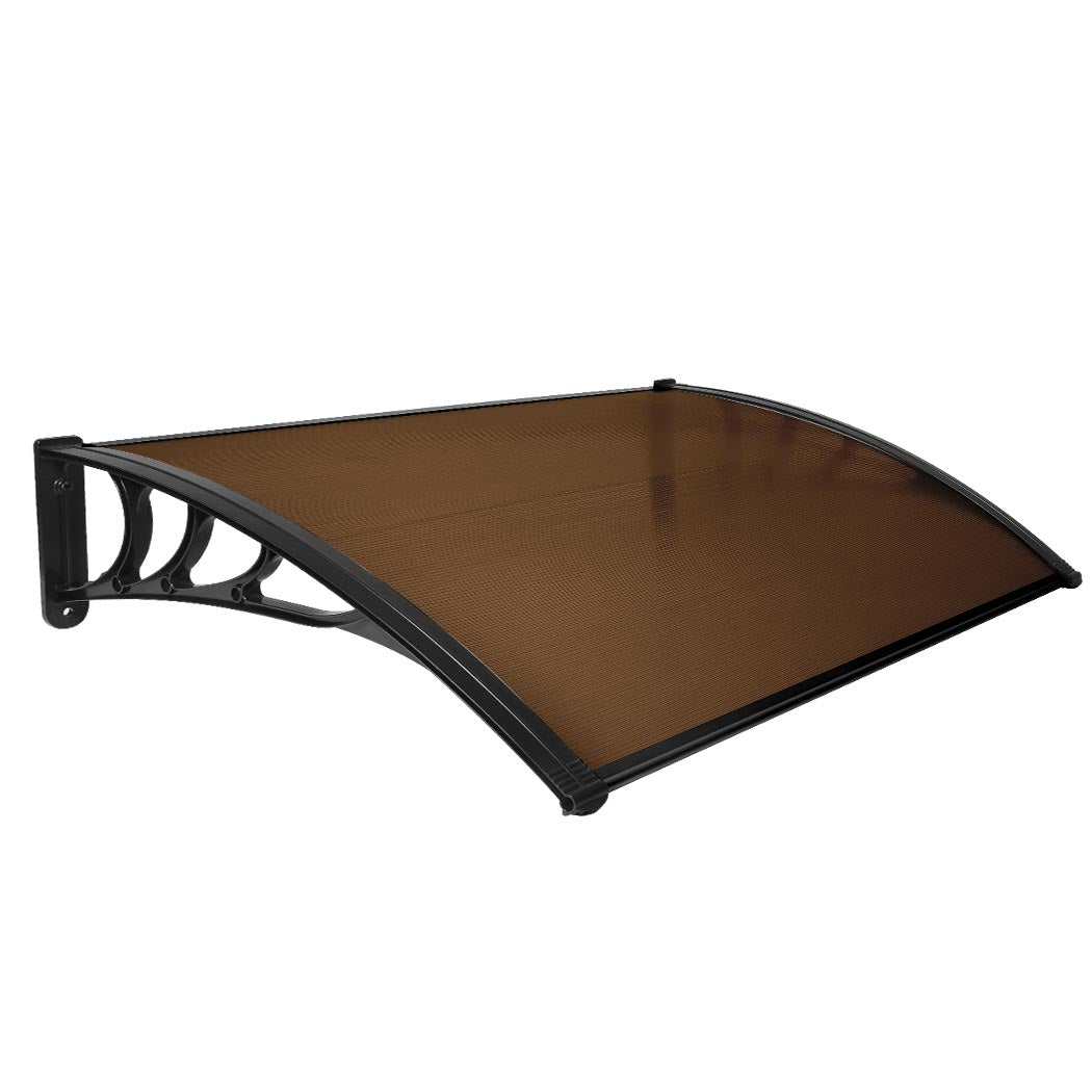 Mountview Door Awning Outdoor 1M X 1.5M Brown 1X1.5M Awning & Canopy Parts