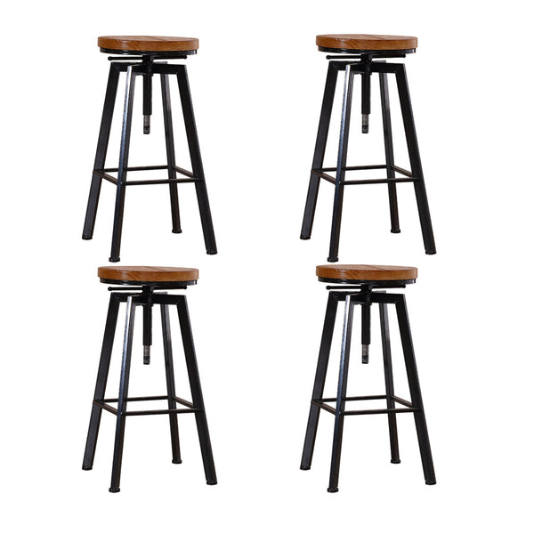 Levede 4X Bar Stools Industrial Kitchen Benches Bar Stools