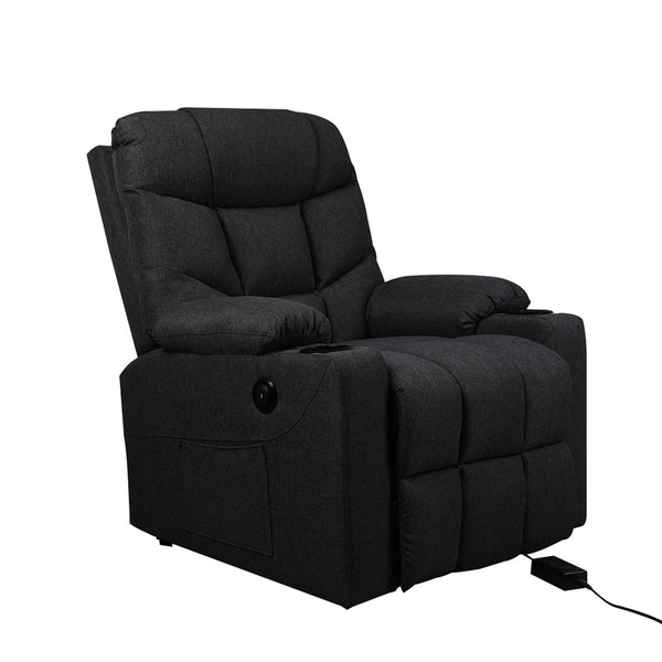 Levede Recliner Chair Electric Lift Black Electric Massage Chairs