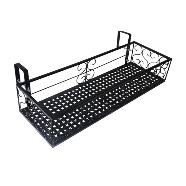 Levede Plant Stand Outdoor Indoor Home Black Rectangle Plant Stands