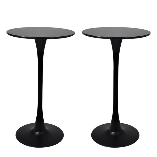 Levede 2X Round Bar Table Pub Tables Black Bar Tables