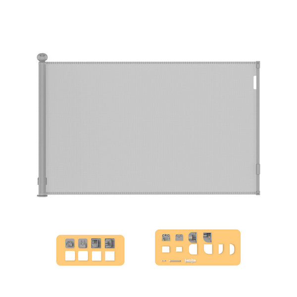 Bopeep Retractable Baby 300Cm Grey Safety Gates