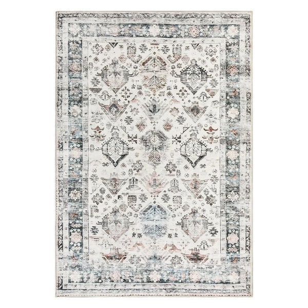Marlow Floor Rug Vintage Short Pile Washable Carpet Soft Plush Non Slip 200X290 Rugs
