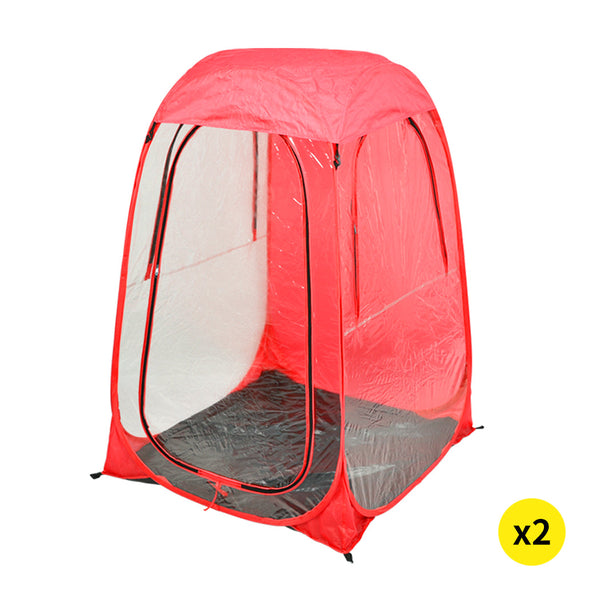 2X Pop Up Tent Camping Weather Red Pop Up Beach Tents