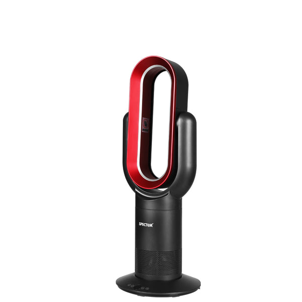 Spector Bladeless Fan Cooler Heater Red Portable Fans