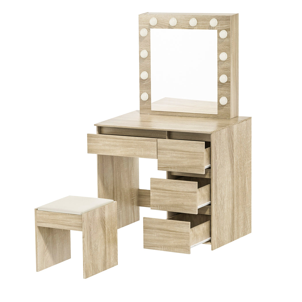 Levede Dressing Table Stool Set Makeup Mirror Led Dressing Tables