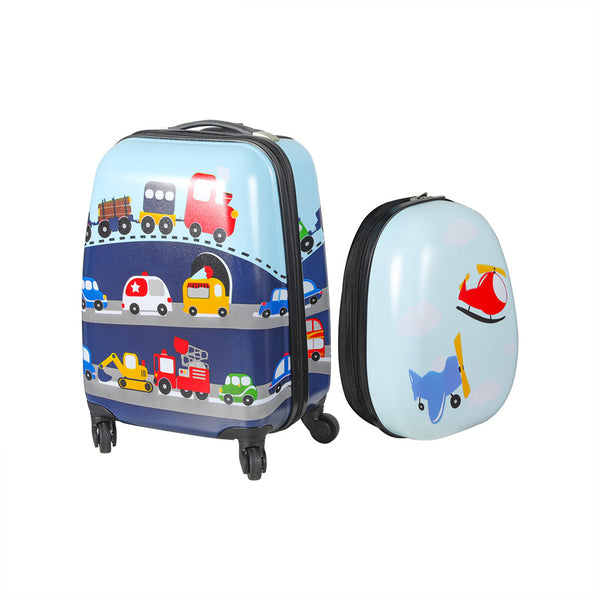 Bopeep 16''13'' 2Pcs Kids Luggage Backpack Set Travel Suitcases