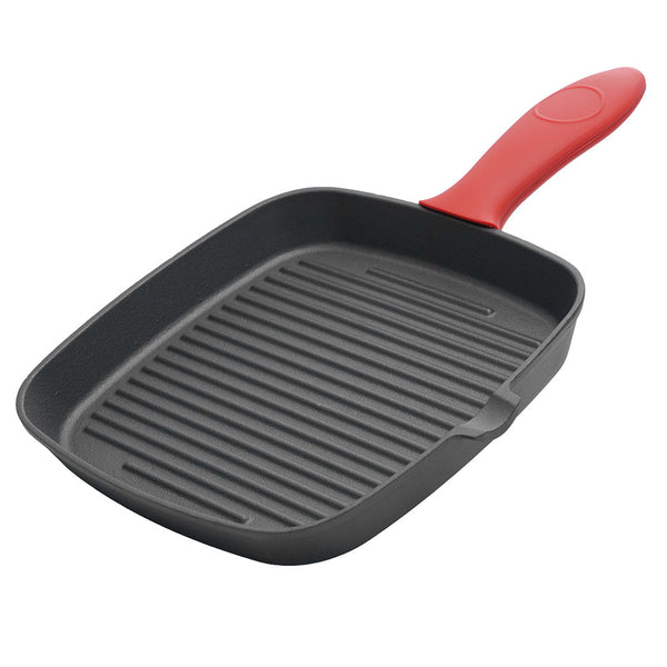 Toque Cast Iron Square Grill Pan With Spouts Cookware Grills & Griddles