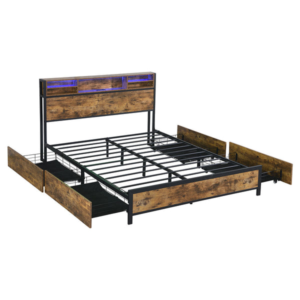 Levede Queen Size Bed Frame Modern Durable Base For Comfortable Sleep And Bedroom Style Queen Bed Frames