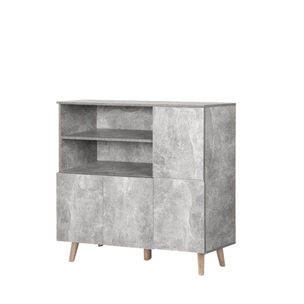 Levede Buffet Sideboard Storage Cabinet Grey Sideboards & Buffets