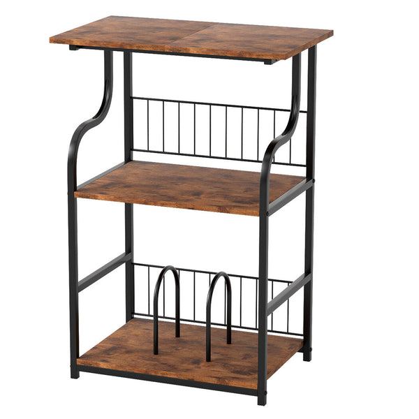Levede Side Table 3 Tier Storage Shelf Modern Side Tables