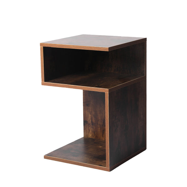 Levede 2X Wood Side End Oak Bedside Tables