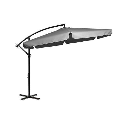 Mountview 3M Cantilever Umbrella Outdoor Grey Without Base Patio Umbrellas