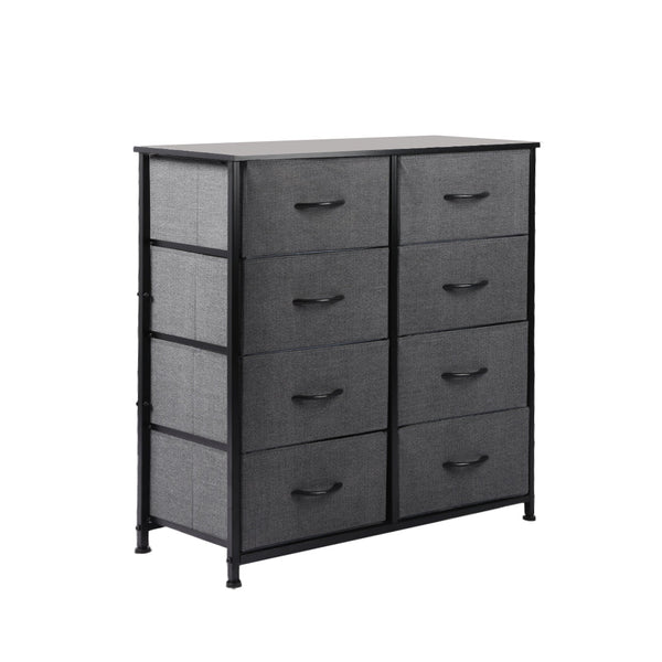 Levede Storage Cabinet Tower Chest Dark Grey Cabinets & Cupboards