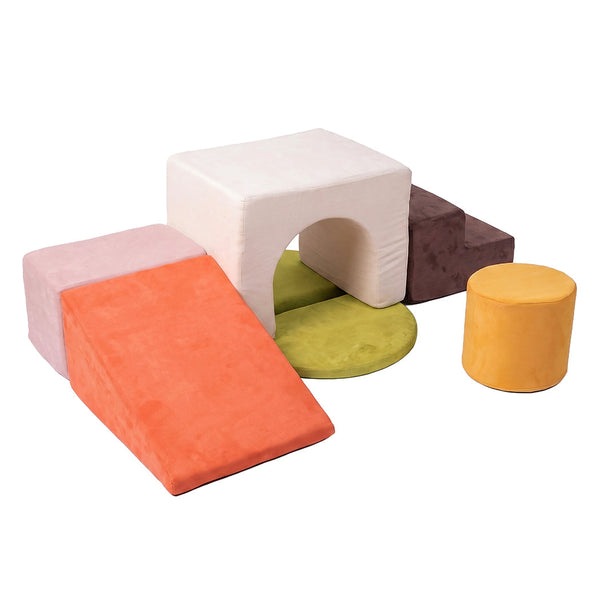 Bopeep 7 Piece Kids Climbing Foam Blocks Playset For Toddlers Activity Toys