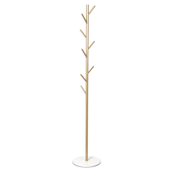 Levede Coat Rack Hat Clothes Stand Hanger Gold Stylish Home Storage Solution Coat & Hat Racks