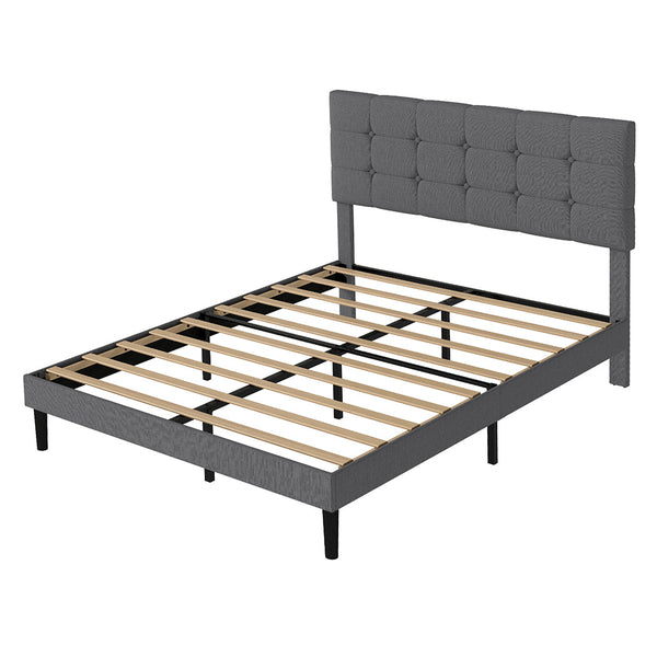 Levede Bed Frame Upholstered Platform Mattress Base Queen Queen Bed Frames