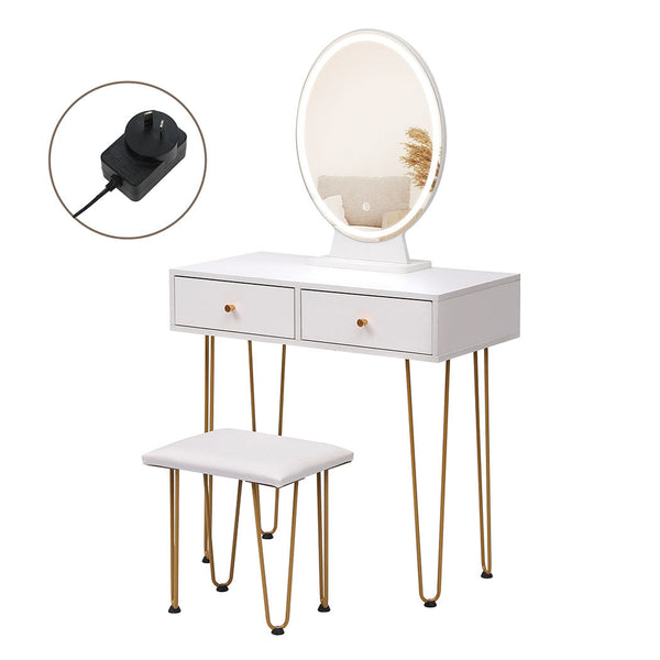 Levede Dressing Table Led Light Strip White Dressing Tables