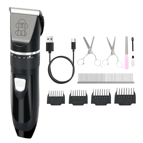 Pawz Pet Clipper Cat Trimmer Shaver Kit Black Dog Grooming