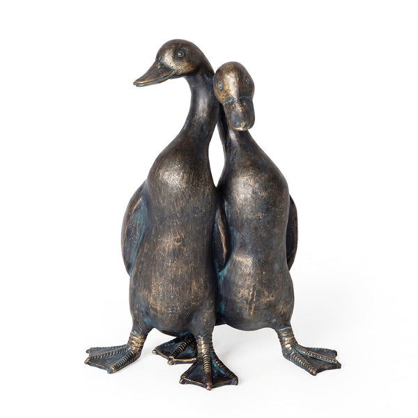 Levede Duck Garden Ornament Resin Statue Antique Bronze Finish Ornaments & Statues