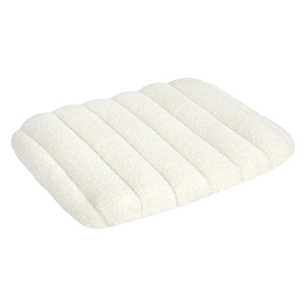 Pawz M Size Orthopedic Dog Bed With Sherpa Plush Removable Cover In White Pet Beds