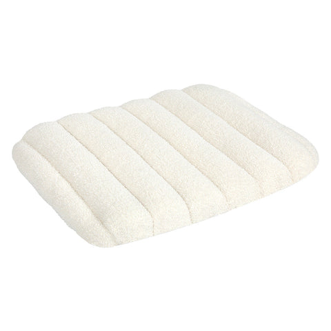 Pawz M Size Orthopedic Dog Bed With Sherpa Plush Removable Cover In White Pet Beds