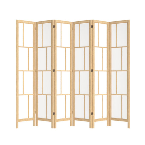 Levede 6 Panel Room Divider 170Cm Freestanding Screen Screens & Room Dividers