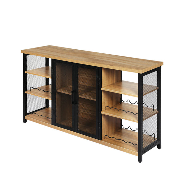 Levede Bar Cabinet Buffet Sideboard Oak Sideboards & Buffets