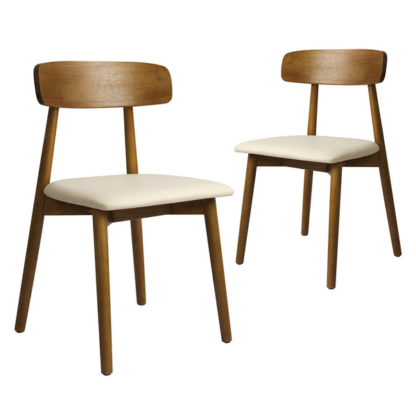 Levede Set Of 2 Walnut For Kitchen Stylish And Durable Seating Option Dining Chairs