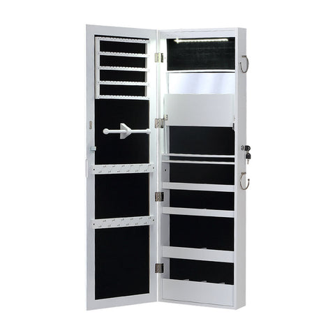 Veile Studios Levede 37Cm X 9Cm 122Cm Mirror Jewellery Cabinet Jewelry White Jewellery Holders & Organisers
