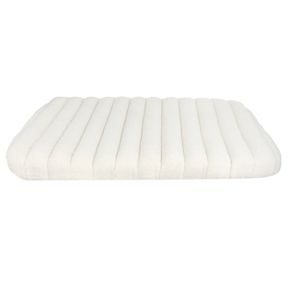 Pawz L Size Orthopedic Dog Bed With Sherpa Plush Removable Cover In White Pet Beds