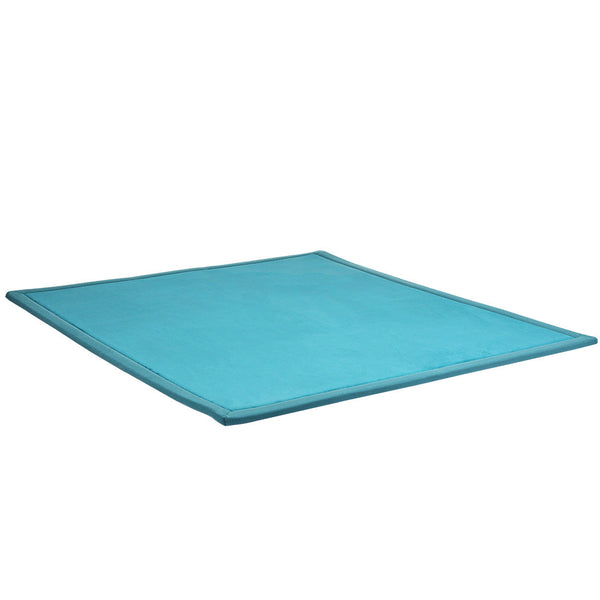 Marlow Coral Velvet Area Large Mat 150X200cm Blue Rugs
