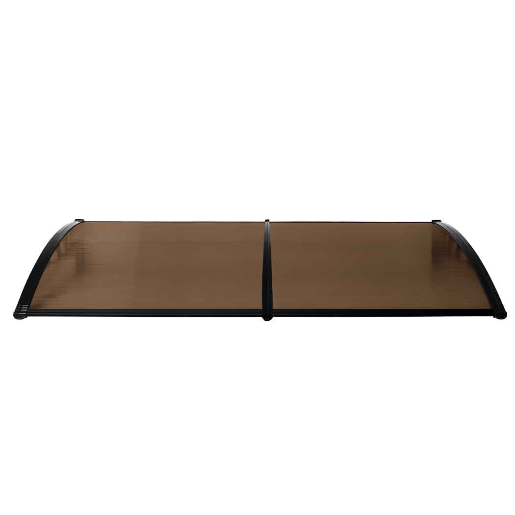 Mountview Door Awning Outdoor 1M X 2.4M Brown 1X2.4M Awning & Canopy Parts