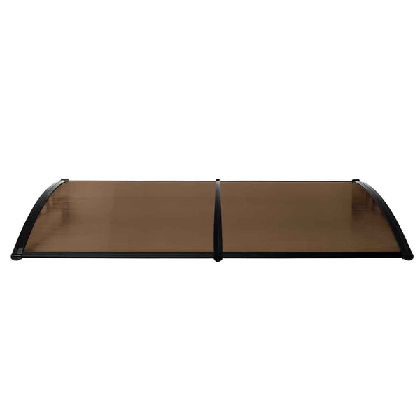 Mountview Door Awning Outdoor 1M X 2.4M Brown 1X2.4M Awning & Canopy Parts