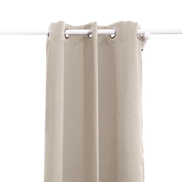 2X Blockout Curtains Panels 3 Layers Beige 132 213Cm Curtains & Drapes