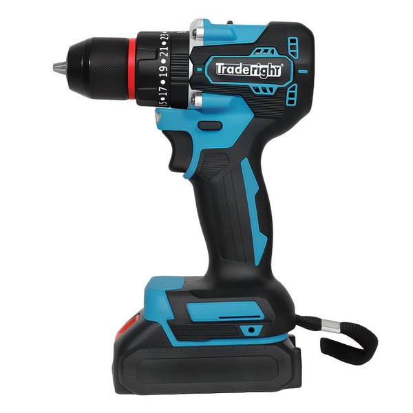 Traderight 21V Cordless Impact Drill With Led Light Cordless Drills