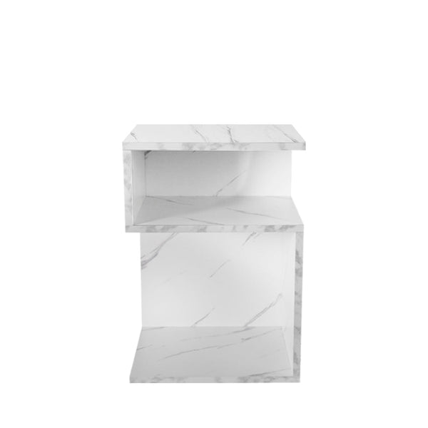 Levede 1X Drawers Side White Bedside Tables