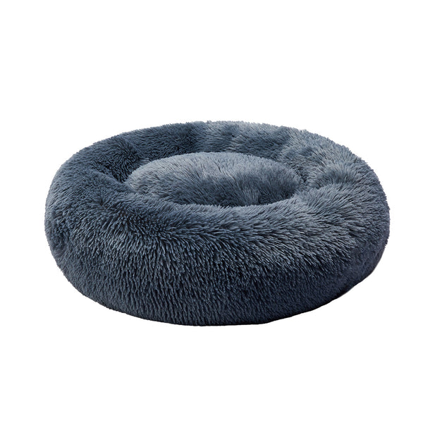 Pawz Pet Bed Cat Dog Donut Nest Calming Xxxl Dark Grey Large Pet Beds