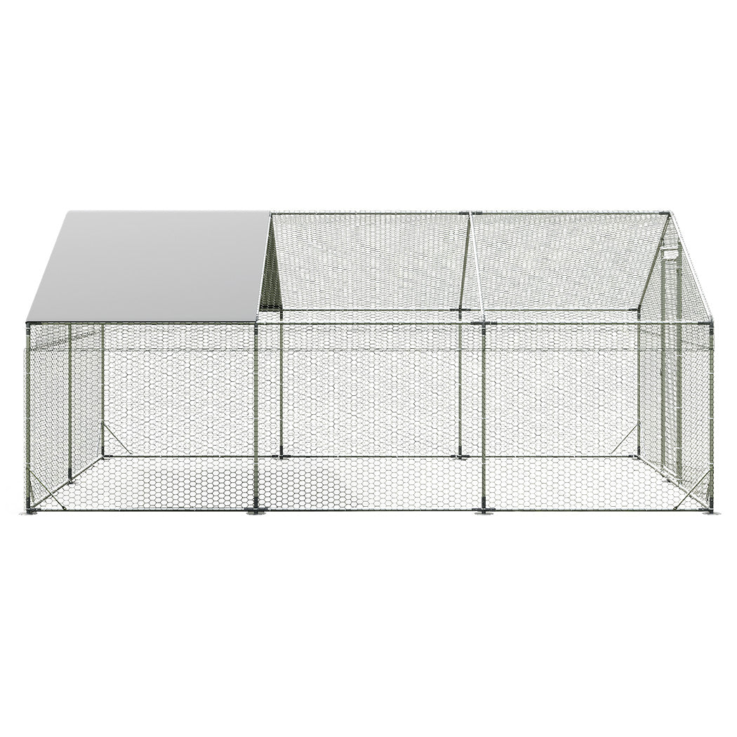 Pawz 600X300x194cm Large Metal Walk In Chicken Coop Cage Poultry Cages