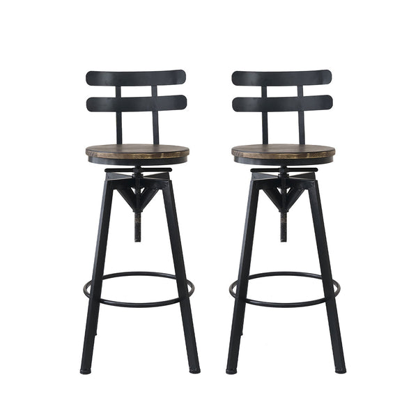 Levede 1X Bar Stool Industrial Adjustable Benches Bar Stools