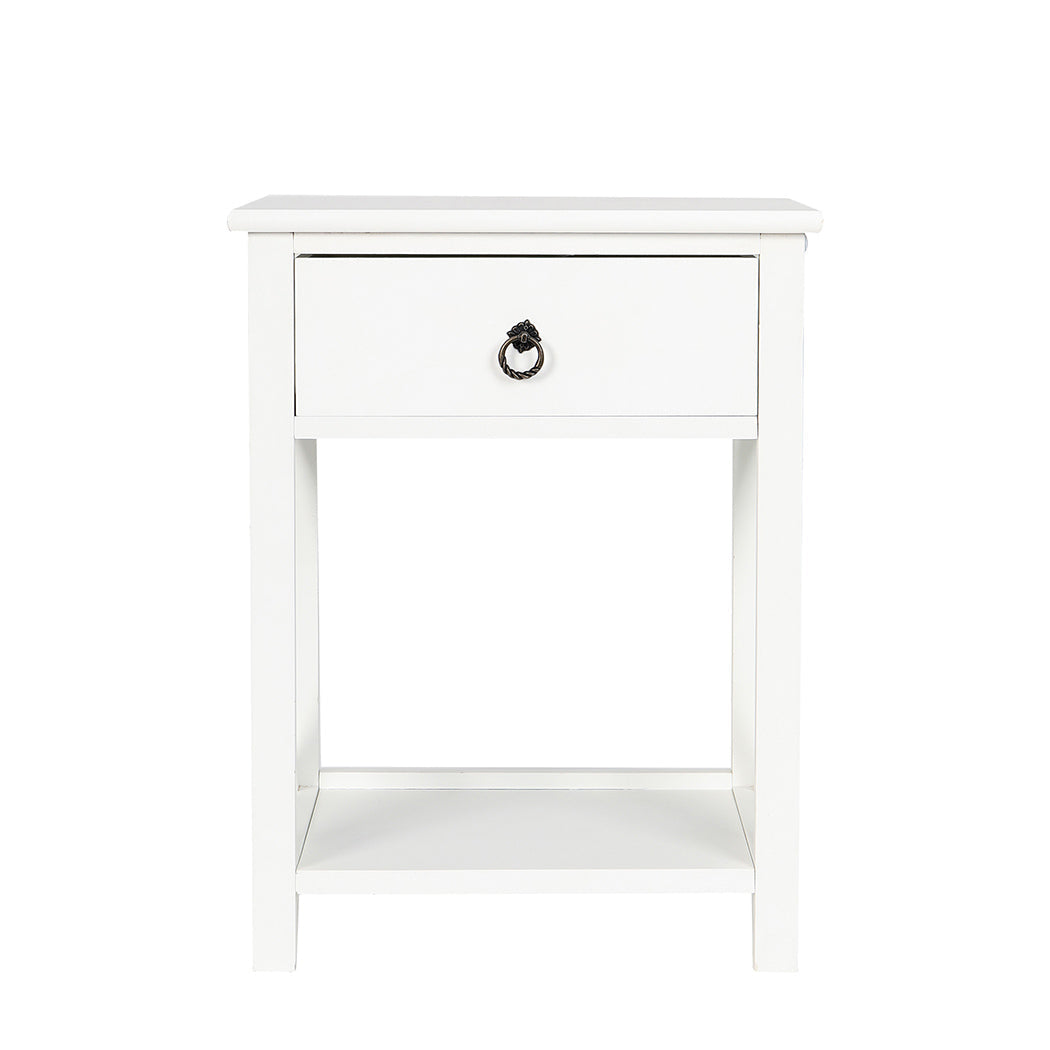 Levede 2X Drawers Side Bedside Tables