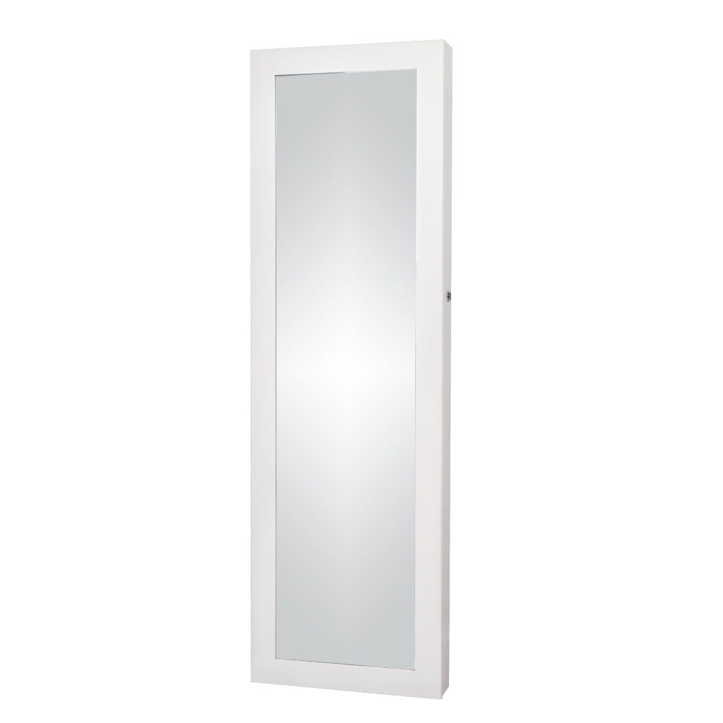 Veile Studios Levede 37Cm X 8.7Cm 120Cm Mirror Jewellery Cabinet Makeup White Jewellery Holders & Organisers