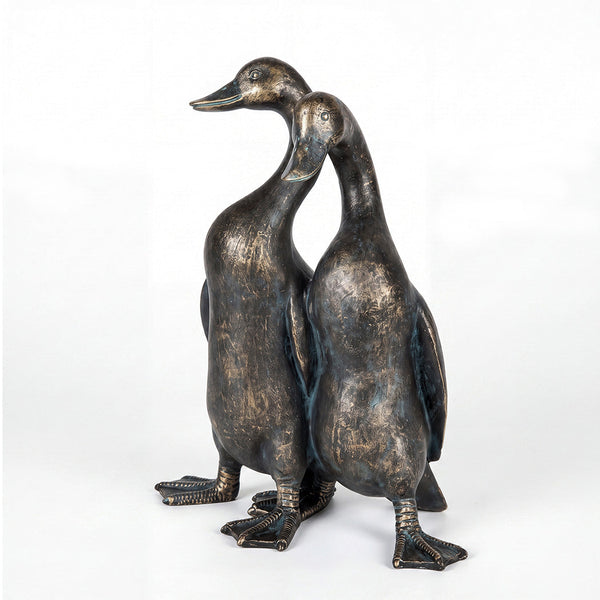 Levede Duck Garden Ornament Resin Statue Antique Bronze Finish Ornaments & Statues