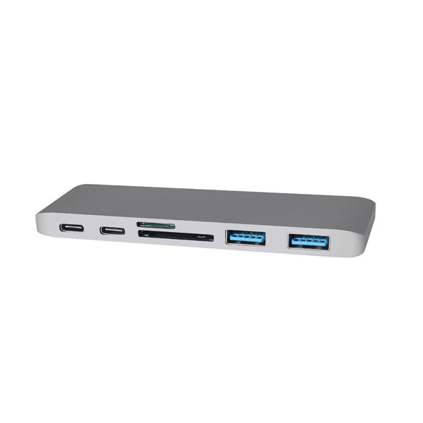 Usb 3.0 Type C Hub 6 Port Powered Adapter Grey Usb Cables Hubs & Adapters