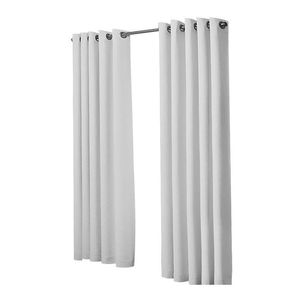 2X Blockout Curtains Panels 3 Layers Grey 180 230Cm Curtains & Drapes