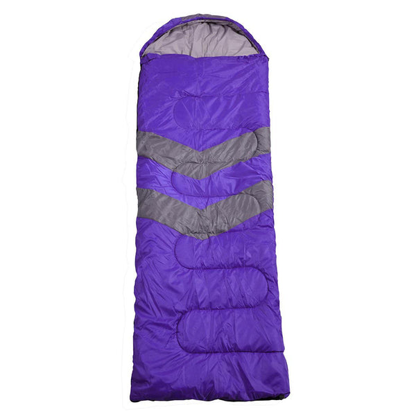Mountview Single Sleeping Bag Bags Outdoor Purple Sleeping Bags
