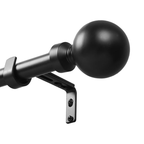 Marlow Steel Curtain Rod Quiet Rail Black Curtain Poles & Accessories