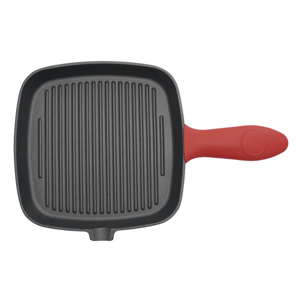 Toque Cast Iron Square Grill Pan With Spouts Cookware Grills & Griddles
